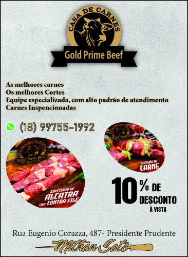 Banner da empresa Gold Prime Beef Mirthan Sato