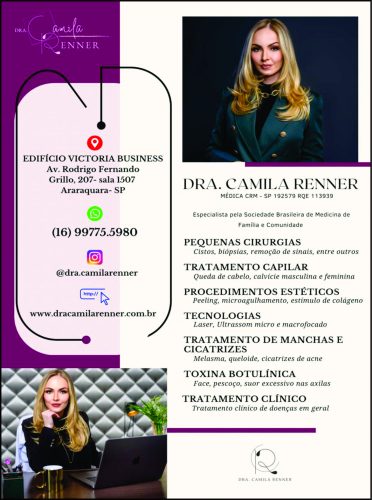 Banner da empresa Dra Camila Renner
