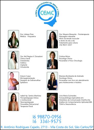 Banner da empresa Denic Clínica Especializada Mente e Corpo