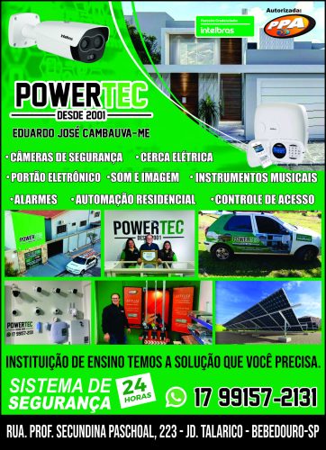 Banner da empresa Powertec