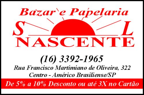 BAZAR E PALELARIA SOL NASCENTE