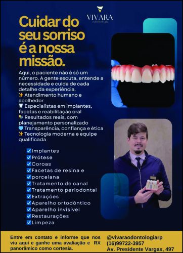Banner da empresa Vivara odontológica